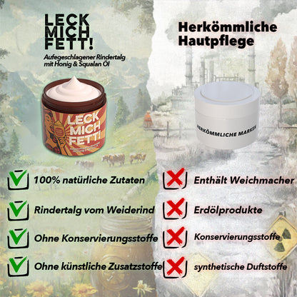 LeckMichFett - Rindertalg mit Manuka Honig & Squalan Öl